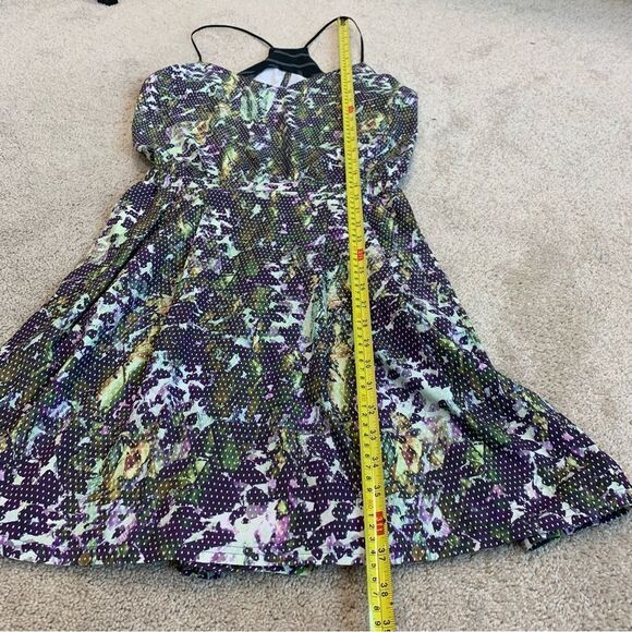 LULULEMON City Summer Dress Floral Sport White Multi Narrow Court Stripe Black 6 - Picture 16 of 17